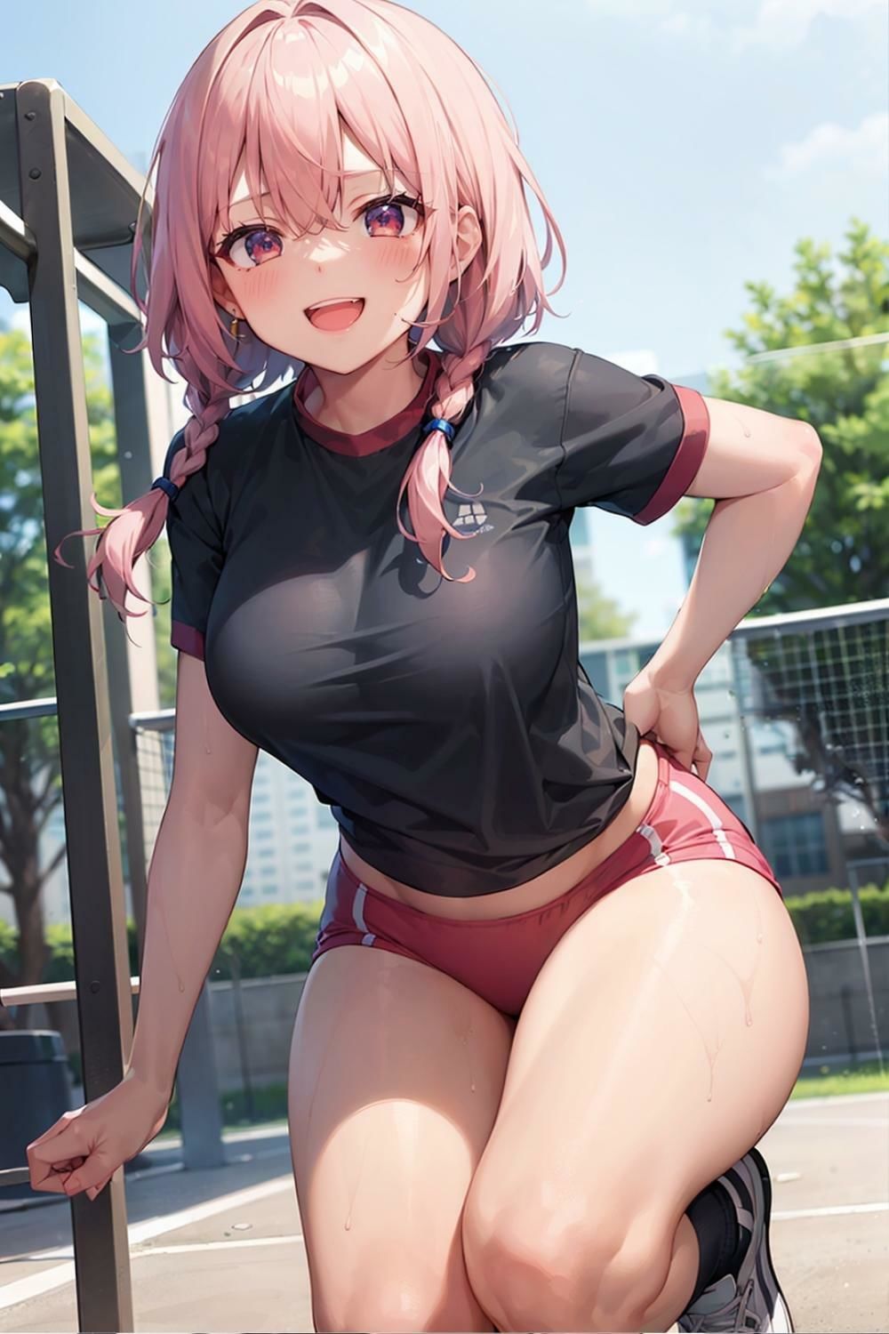 体操服でコスプレ 美香・エミ・なぎさ