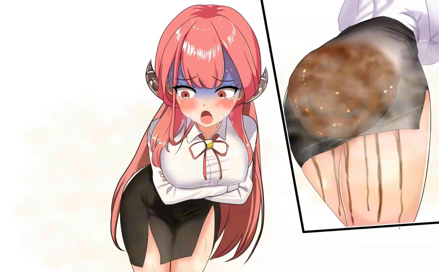 便意我慢＆着衣脱糞アニメーション（7） 陸八◯アル