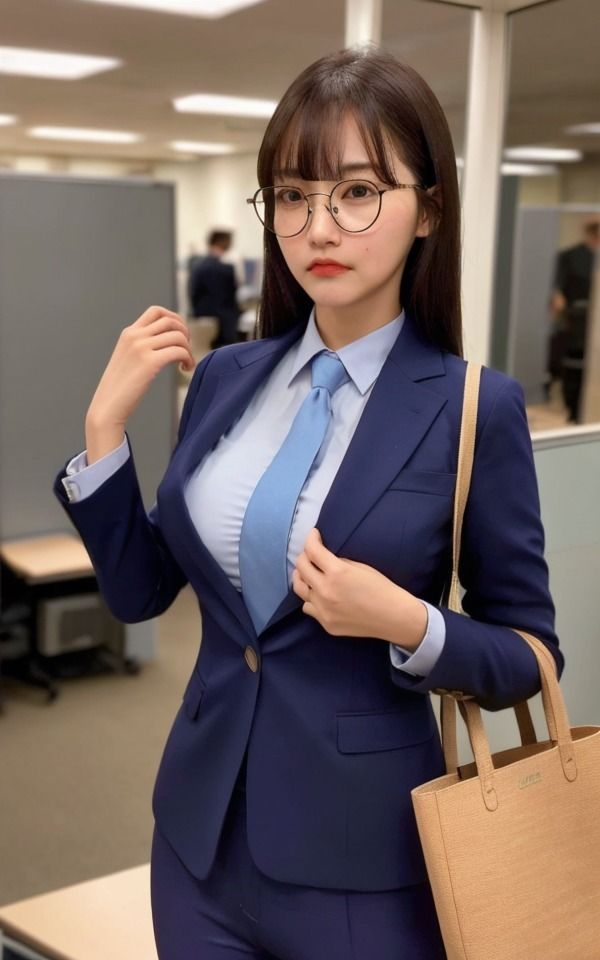 【社内不倫】新人社員が上司と不倫！職場でおっぱいを露出して大興奮