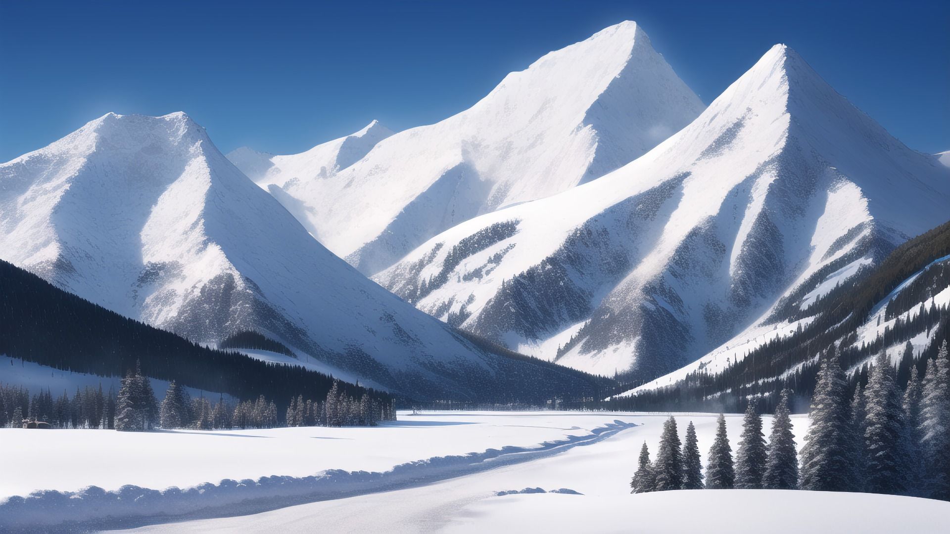 【アニメ調の自然系背景】著作権フリーの高解像度画像（100枚）