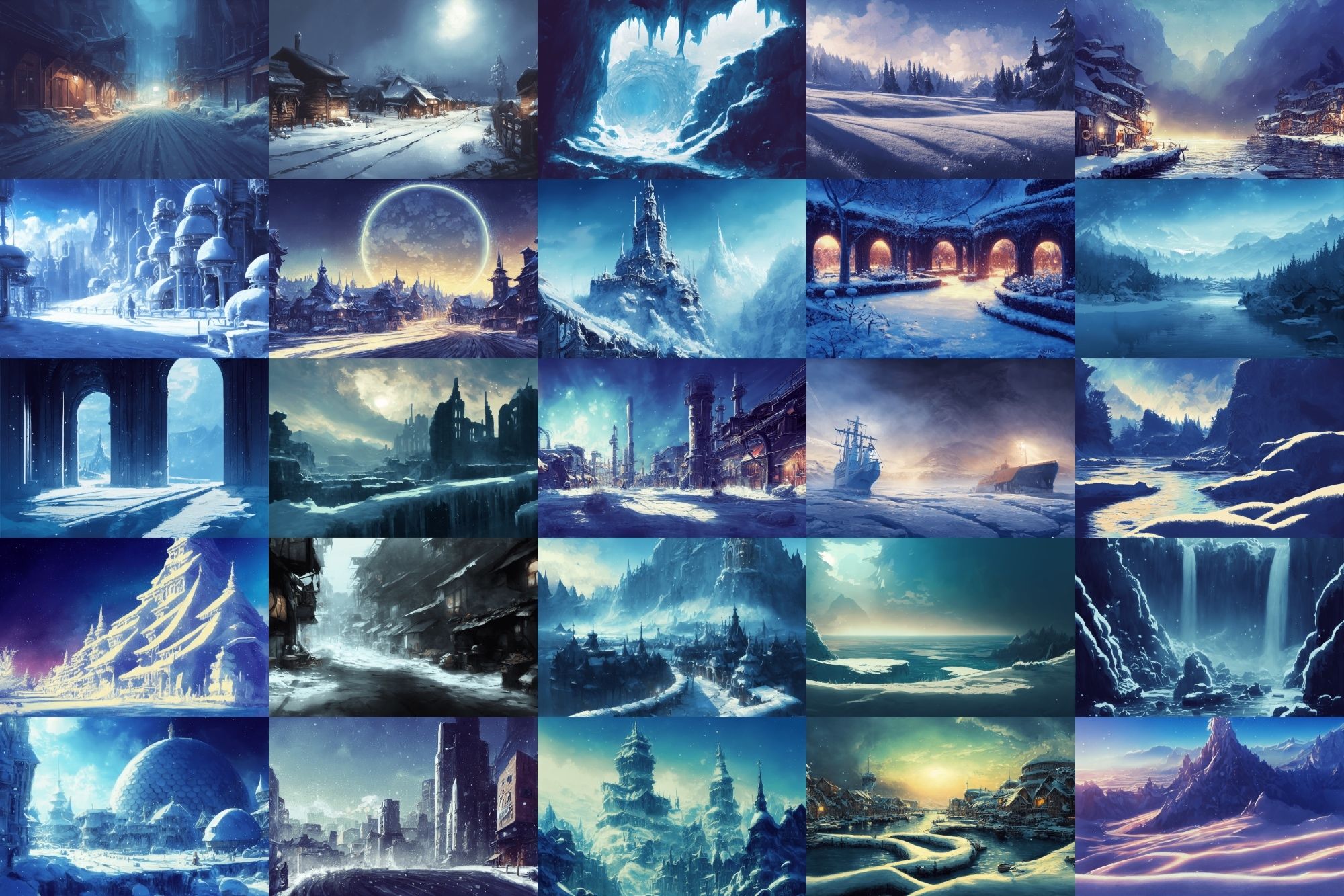 【雪の世界、雪国系背景】著作権フリーの高解像度画像（100枚）