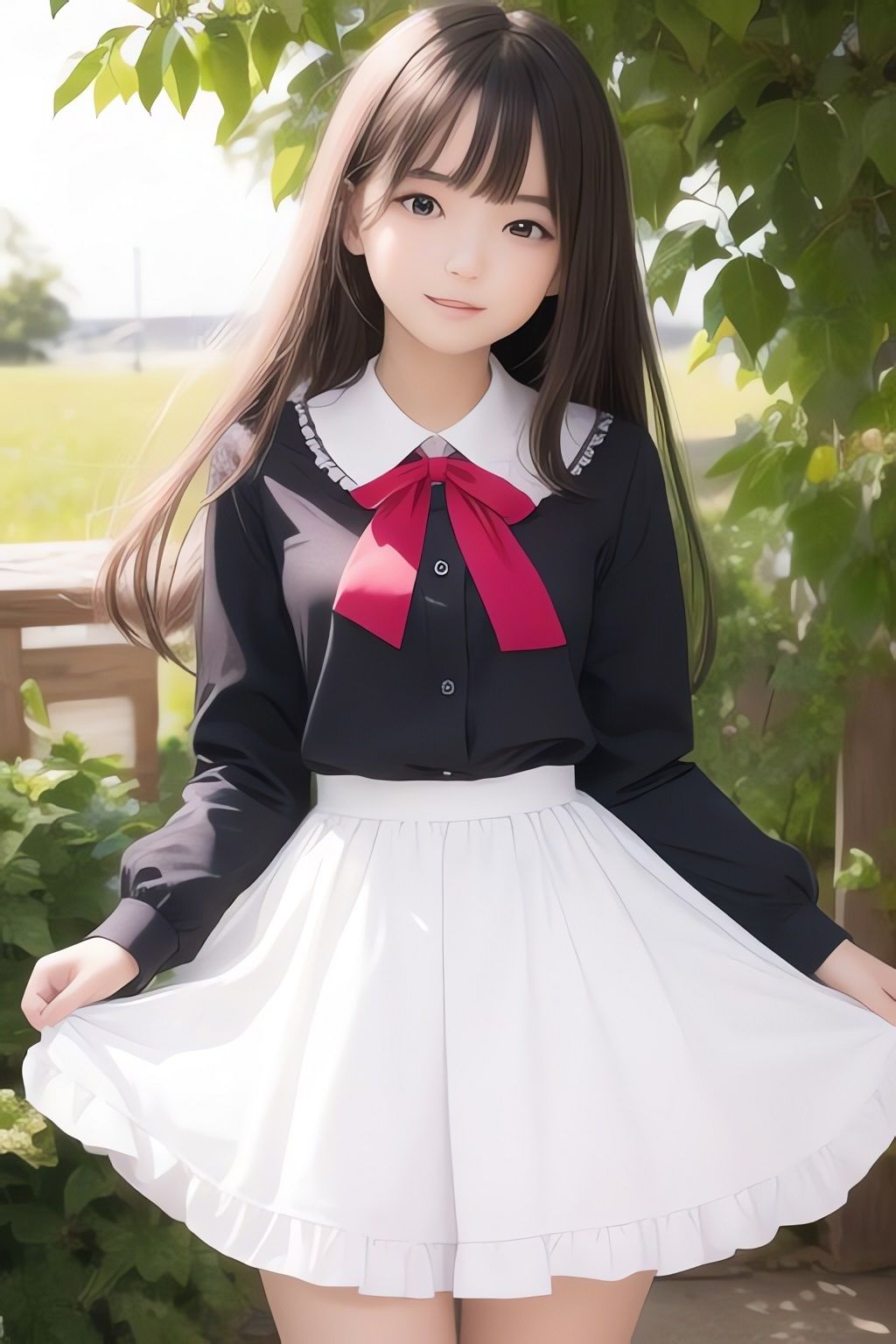 透き通るような美少女AIイラスト集※リアル