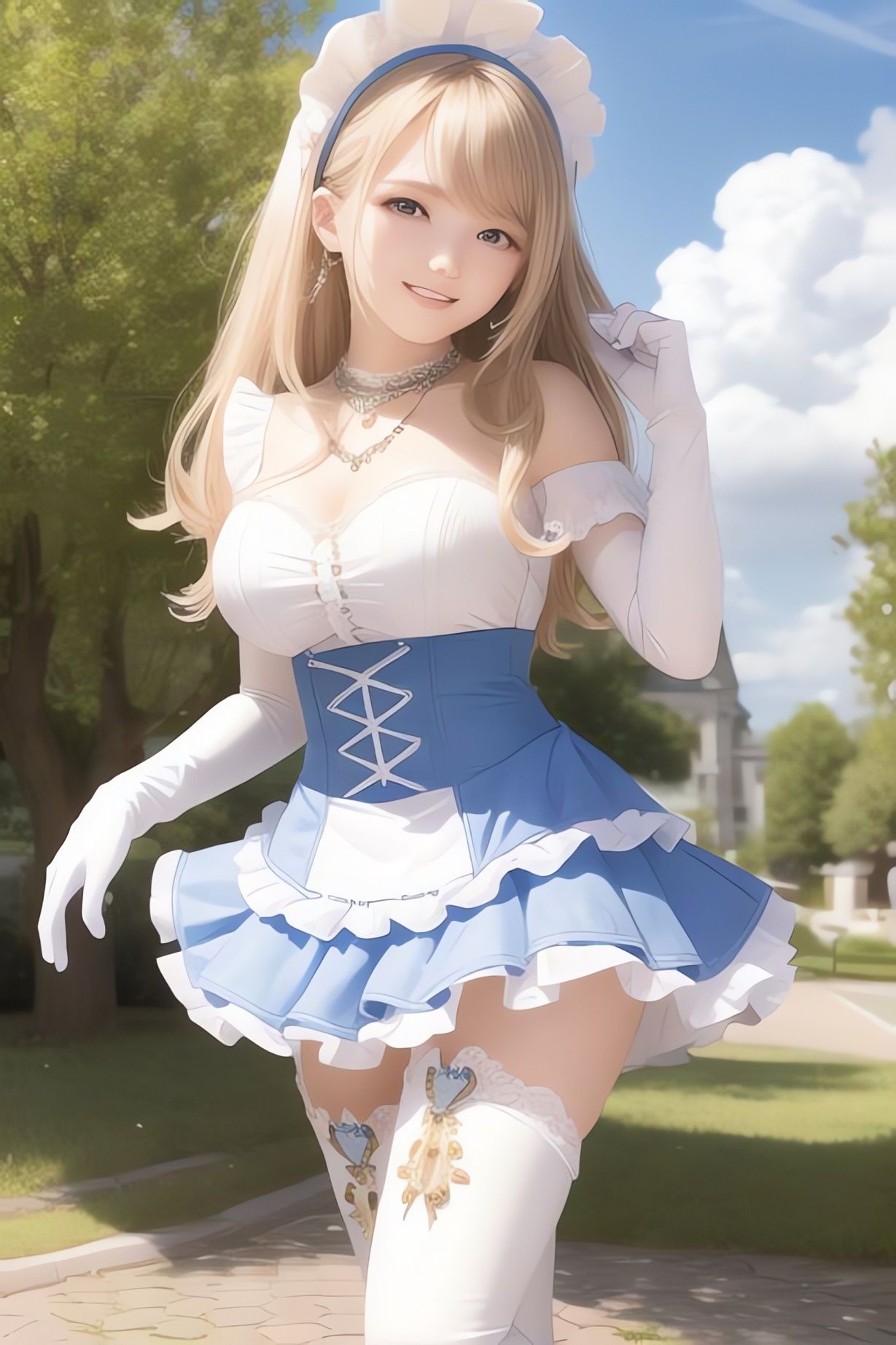 非実在美少女メイドAIイラスト集※リアル