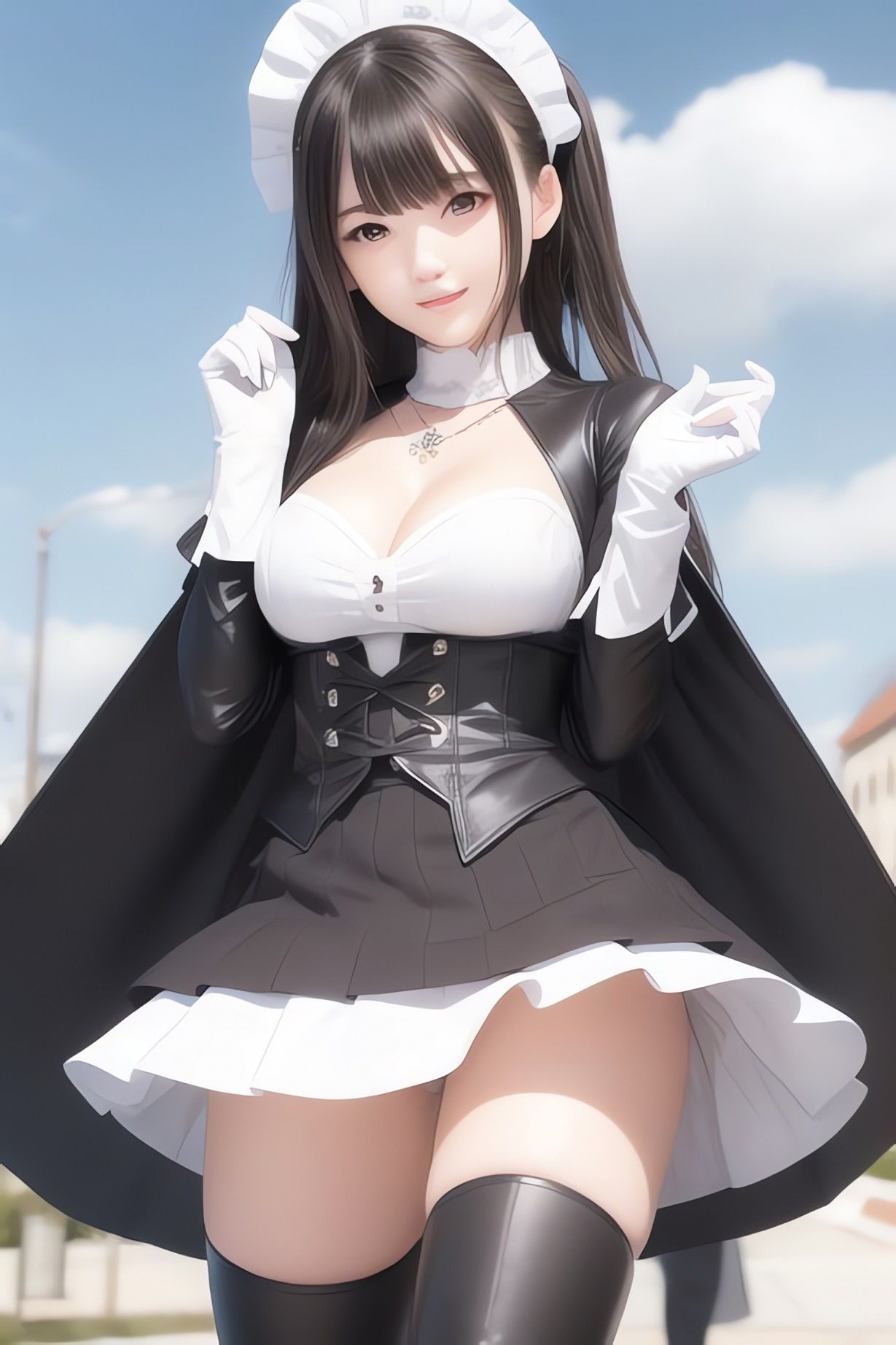 非実在美少女メイドAIイラスト集※リアル