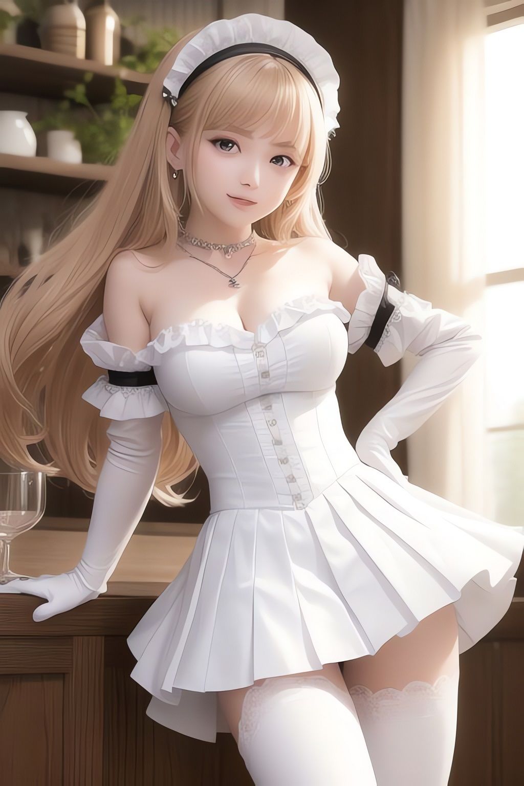 非実在美少女メイドAIイラスト集※リアル5