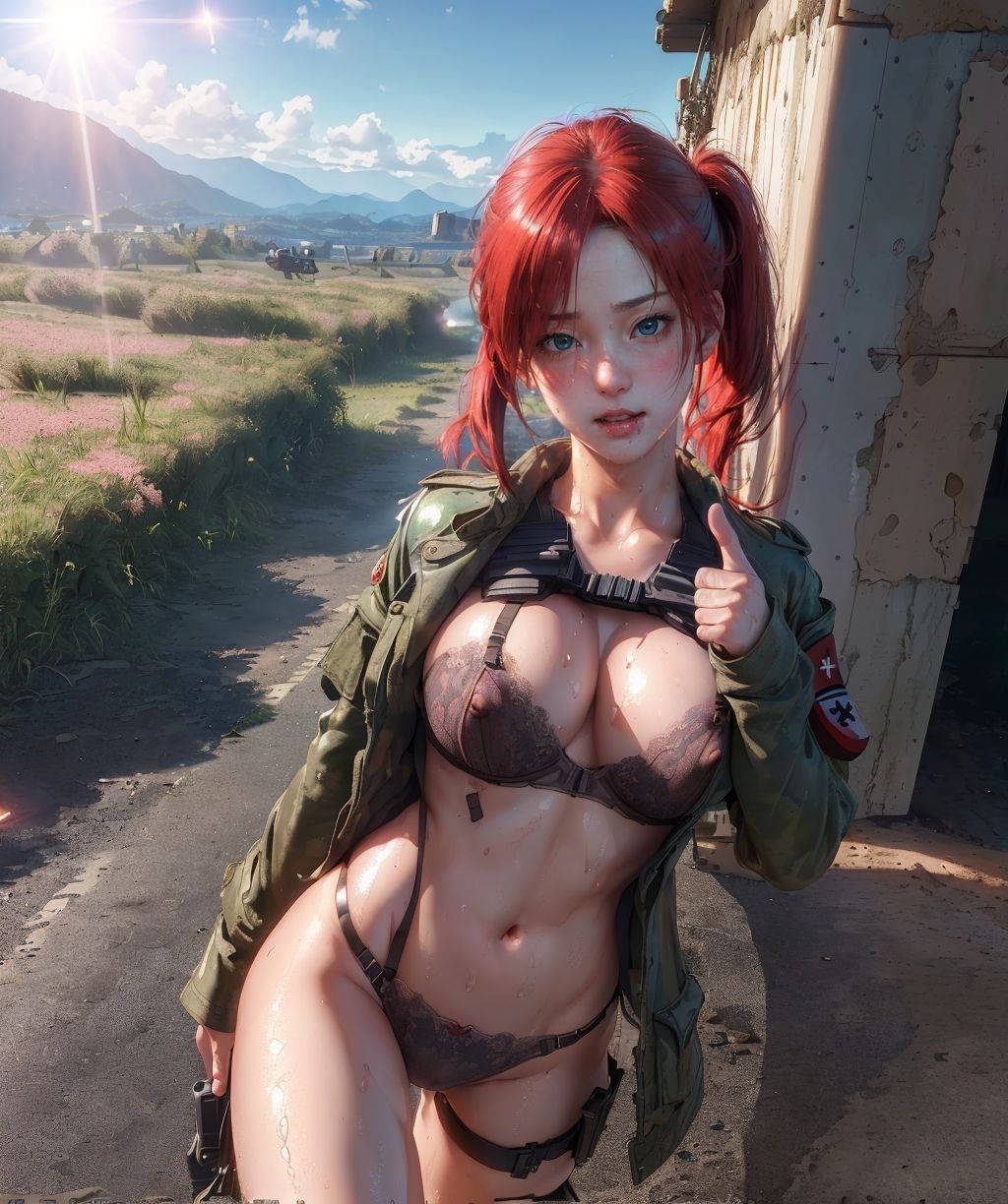 戦場のおっぱい女兵士コレクション400枚