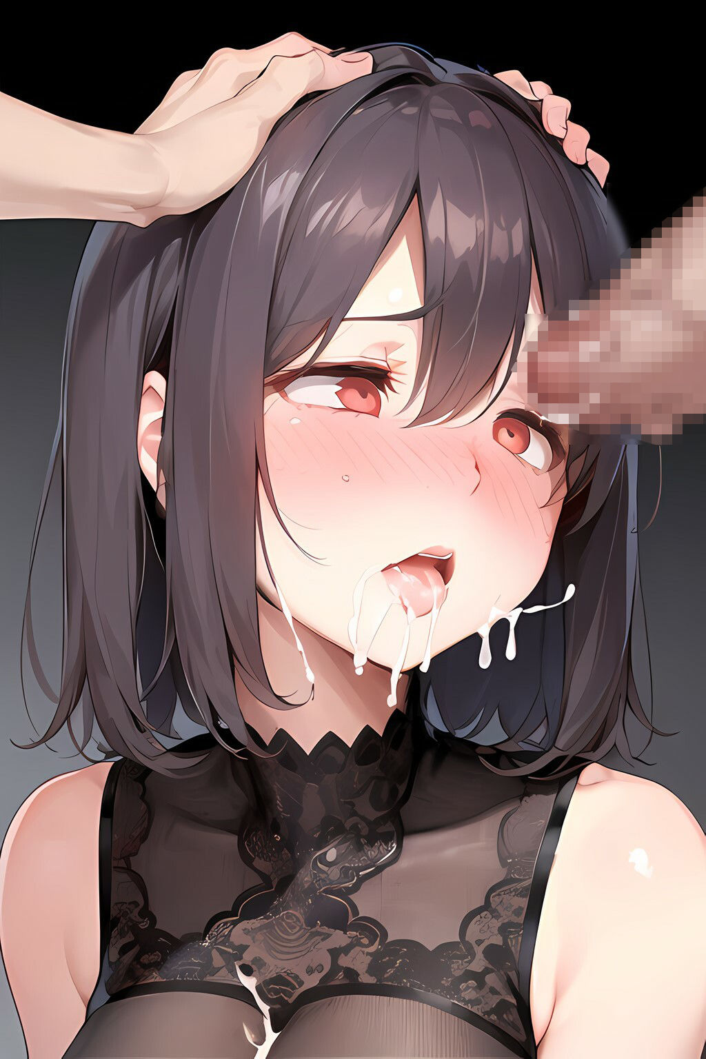 おしゃぶりフェチ 横アングル赤ら顔編