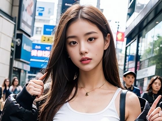 女性の輝き、街の躍動 251枚 ［AI美人写真集］