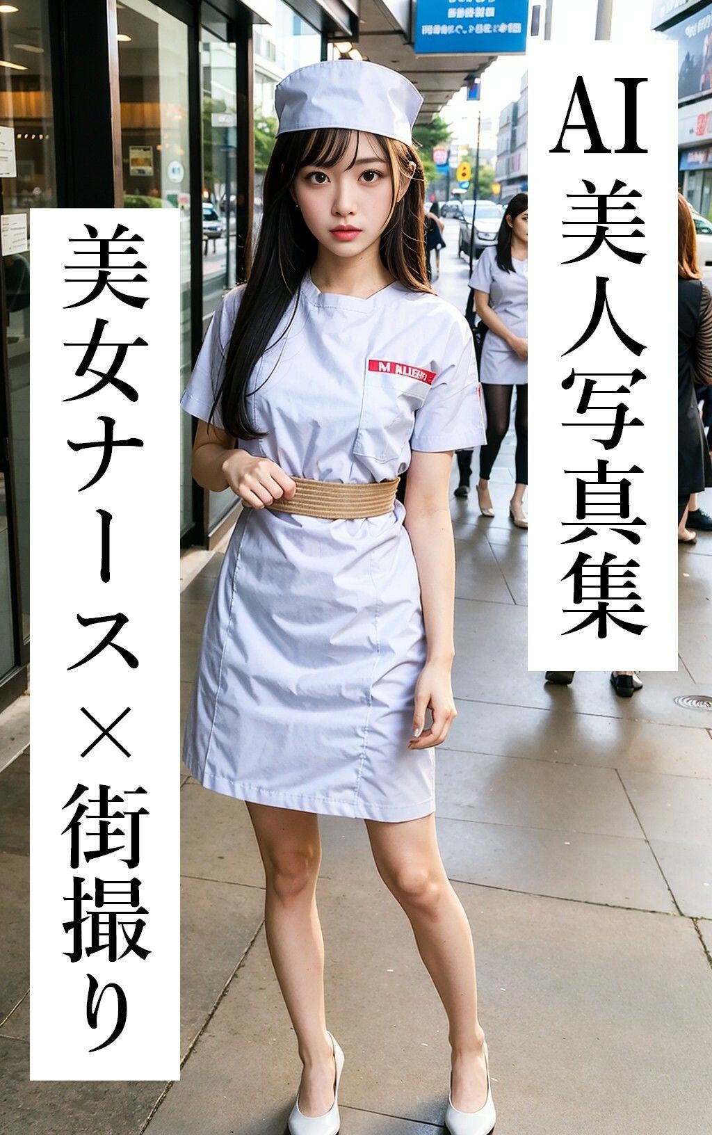 街角の輝くナースたち 133枚 ［AI美人写真集］