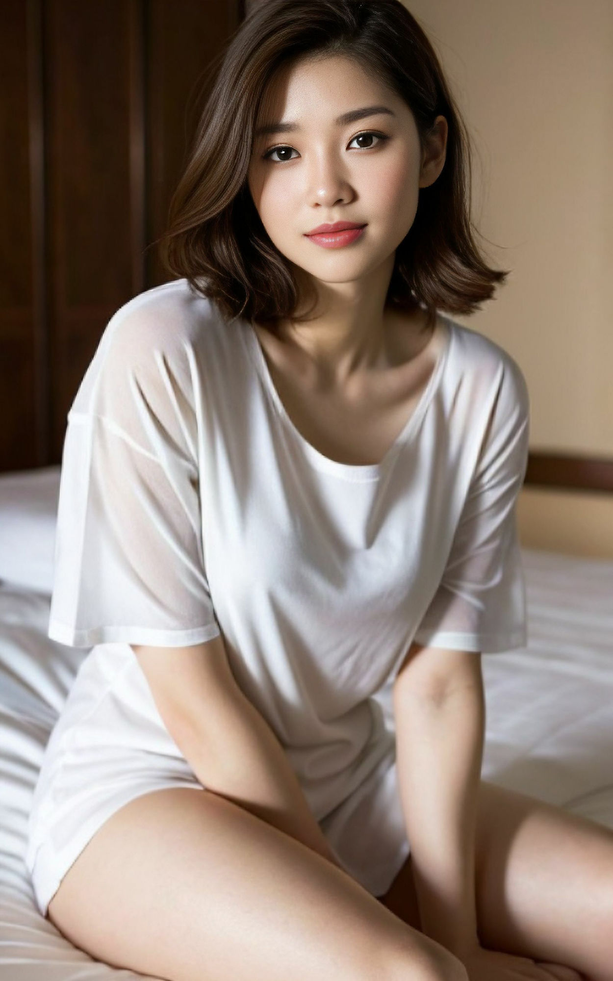 Tシャツで誘惑する彼女