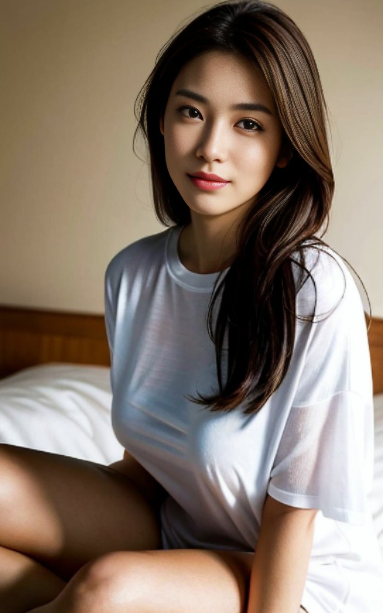 Tシャツで誘惑する彼女