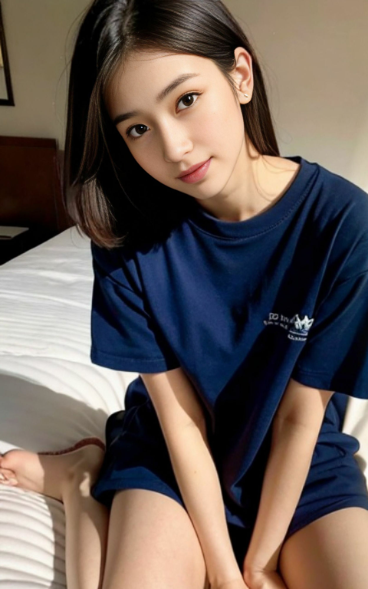 Tシャツで誘惑する彼女