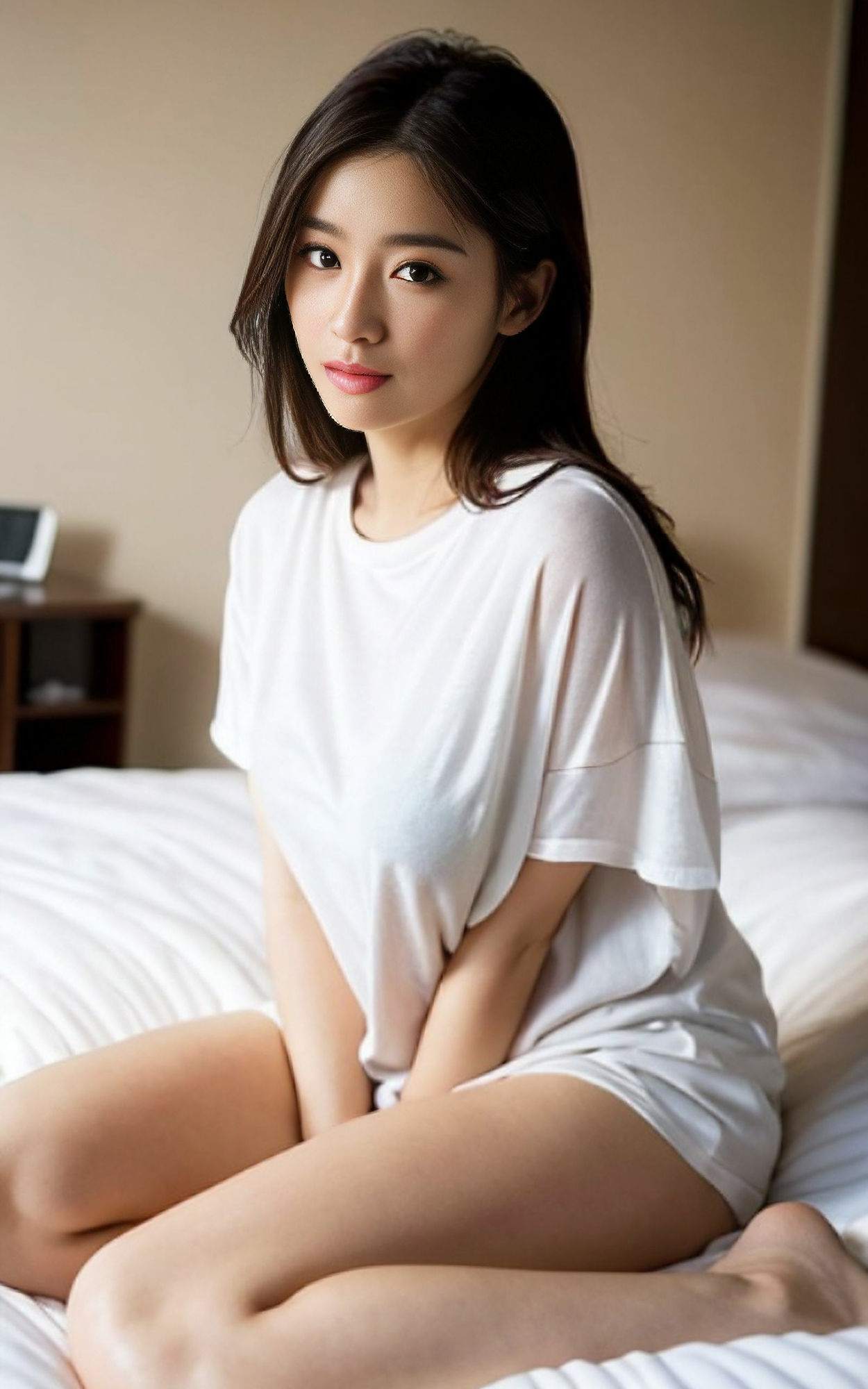 Tシャツで誘惑する彼女