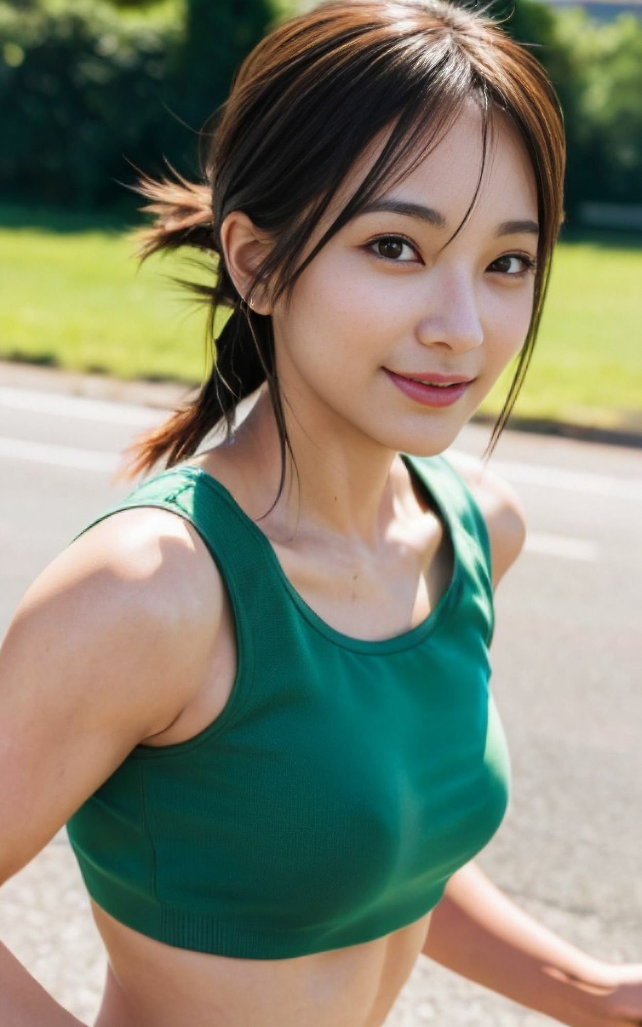 ゆっさゆさしているお姉さん