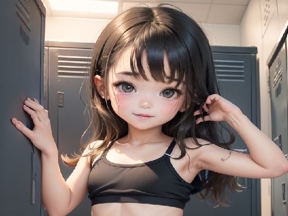 ロッカールームの少女