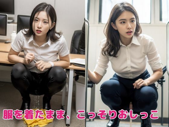 巨乳OLのおもらし放尿