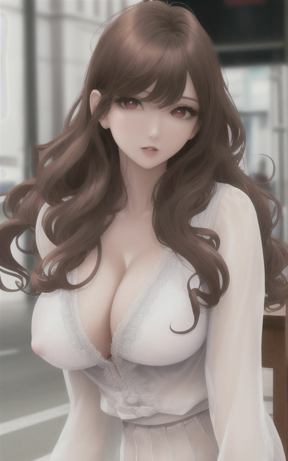 AI美女イラストvol.13街で見かけたえちえち女子