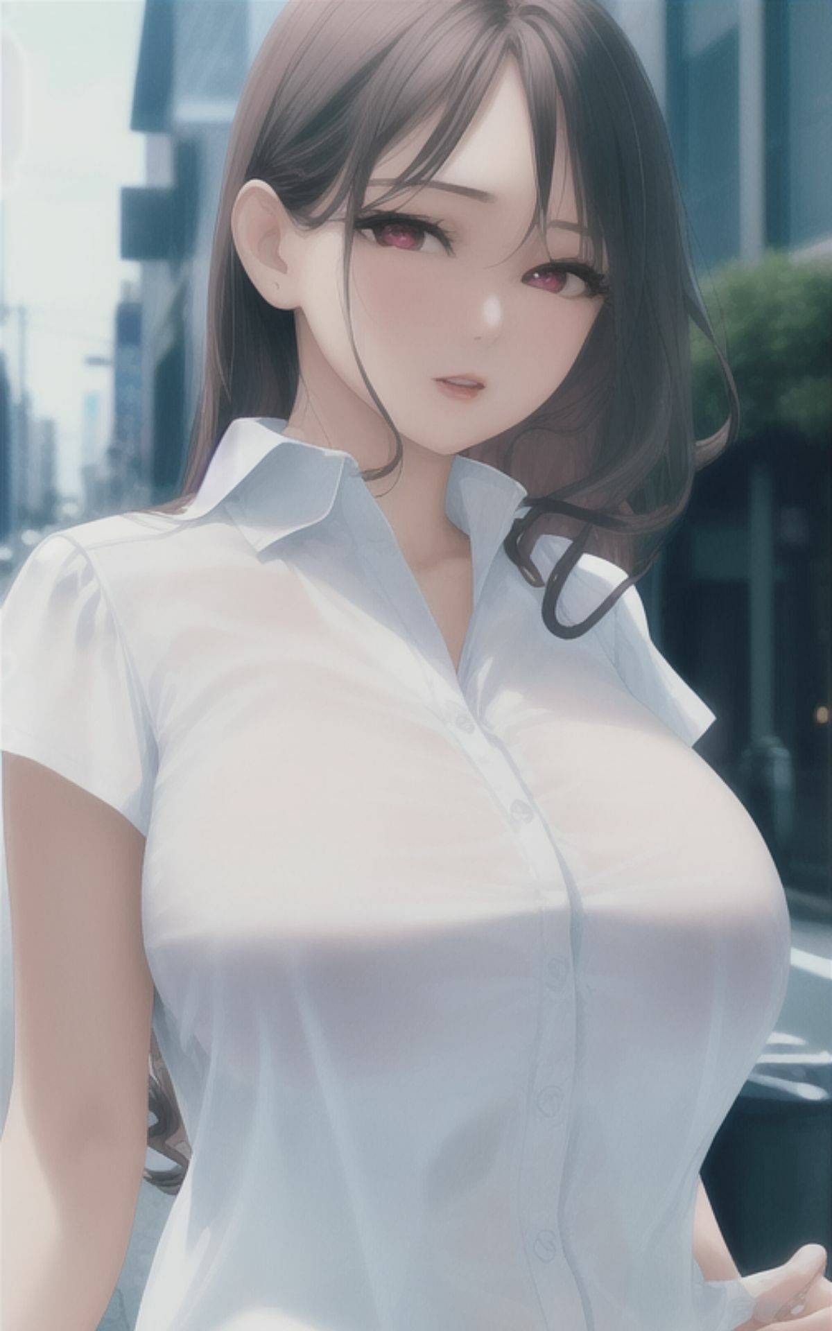 AI美女イラストvol.13街で見かけたえちえち女子