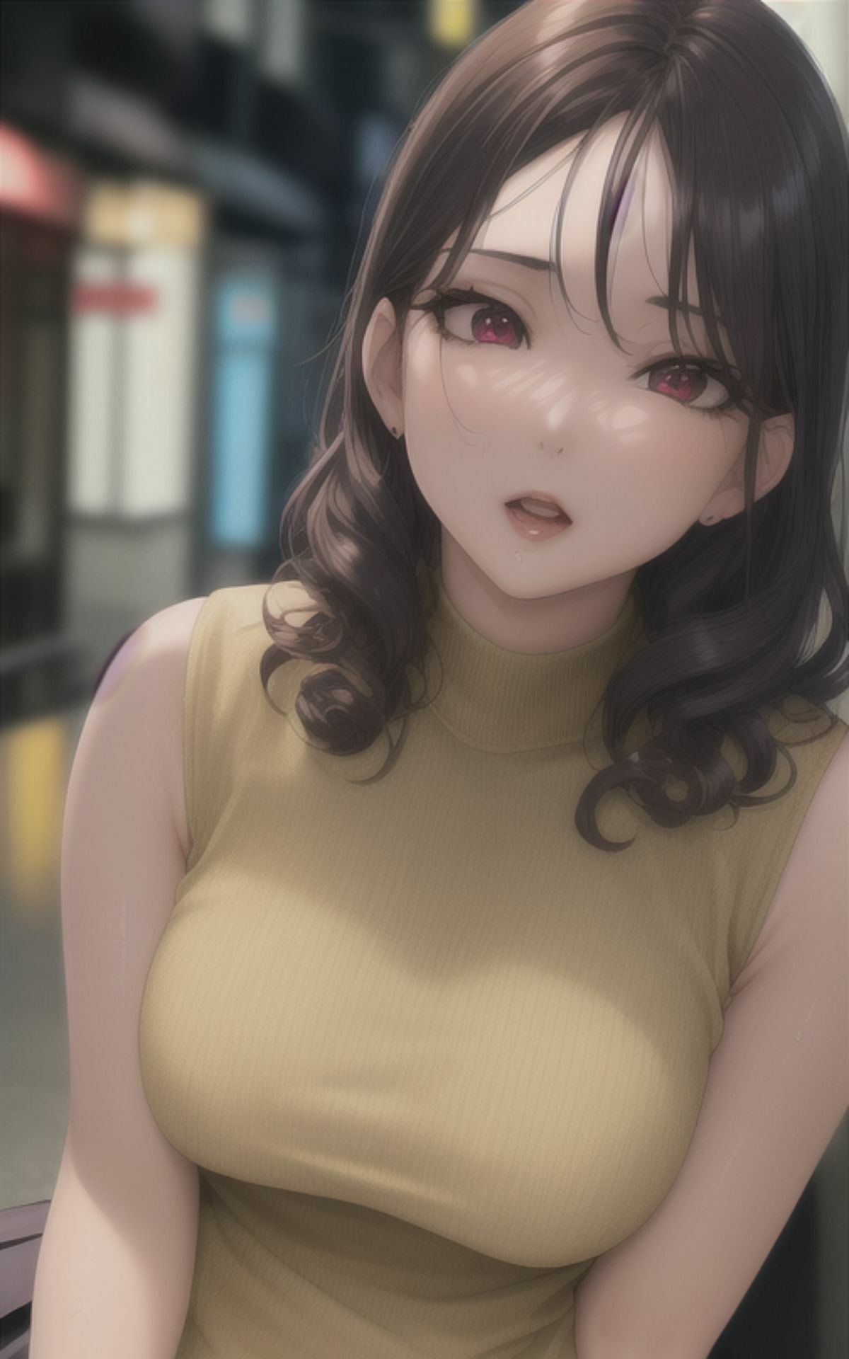 AI美女イラストvol.13街で見かけたえちえち女子