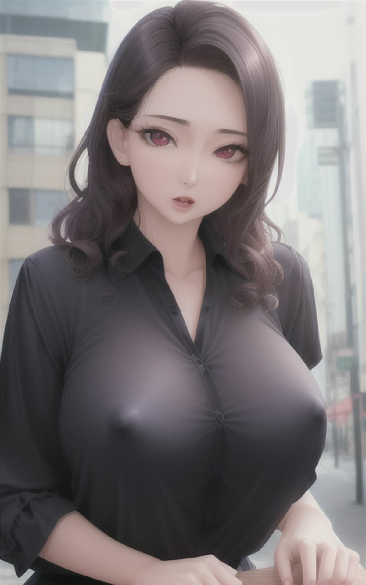 AI美女イラストvol.13街で見かけたえちえち女子