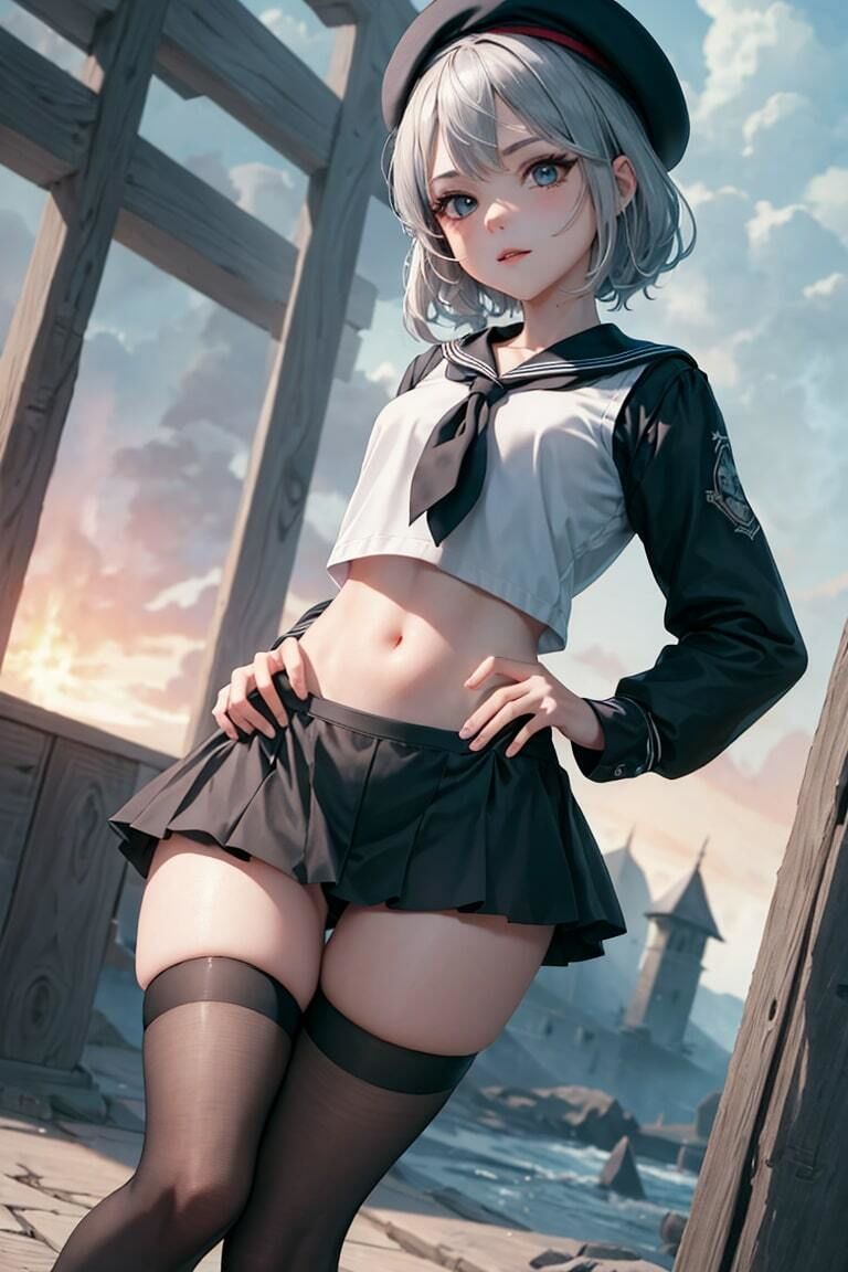 セーラー水着少女サンシャイン