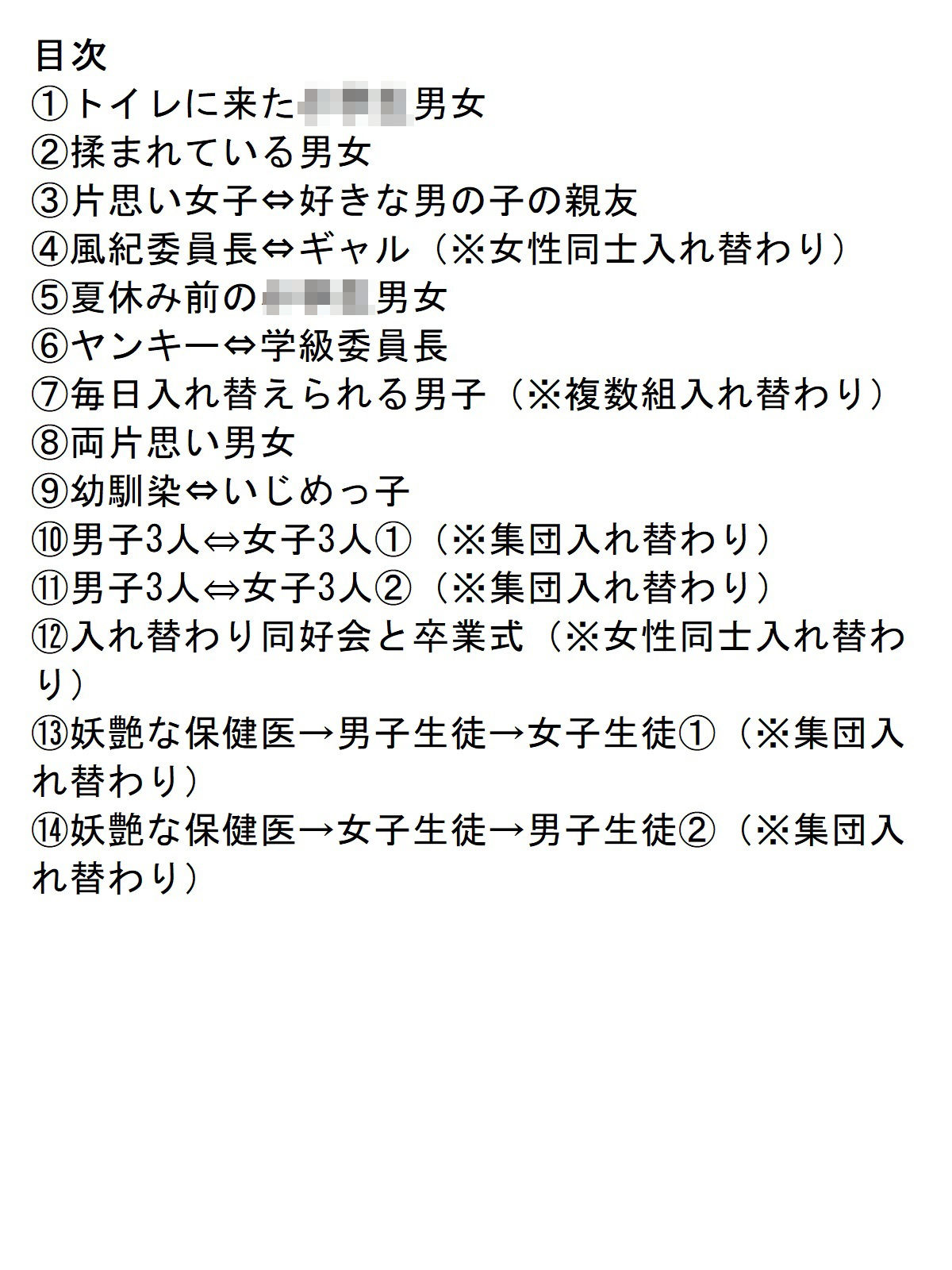 入れ替えトイレの怪（総集編）