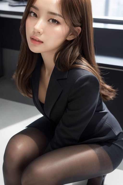 同僚の「パンスト」が気になる AIグラビア写真集