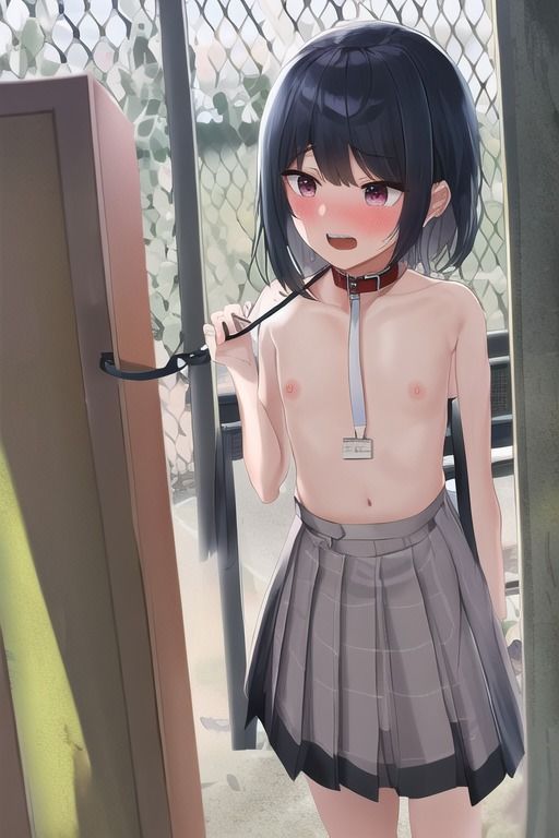 承認欲求に負けた貧乳JKが首輪を装着し完全服従を宣誓したことで人生終了のカウントダウンが始まってしまう集