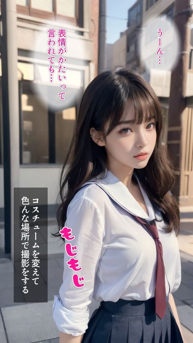 セリフ付着エロ・JKを騙して撮影会!