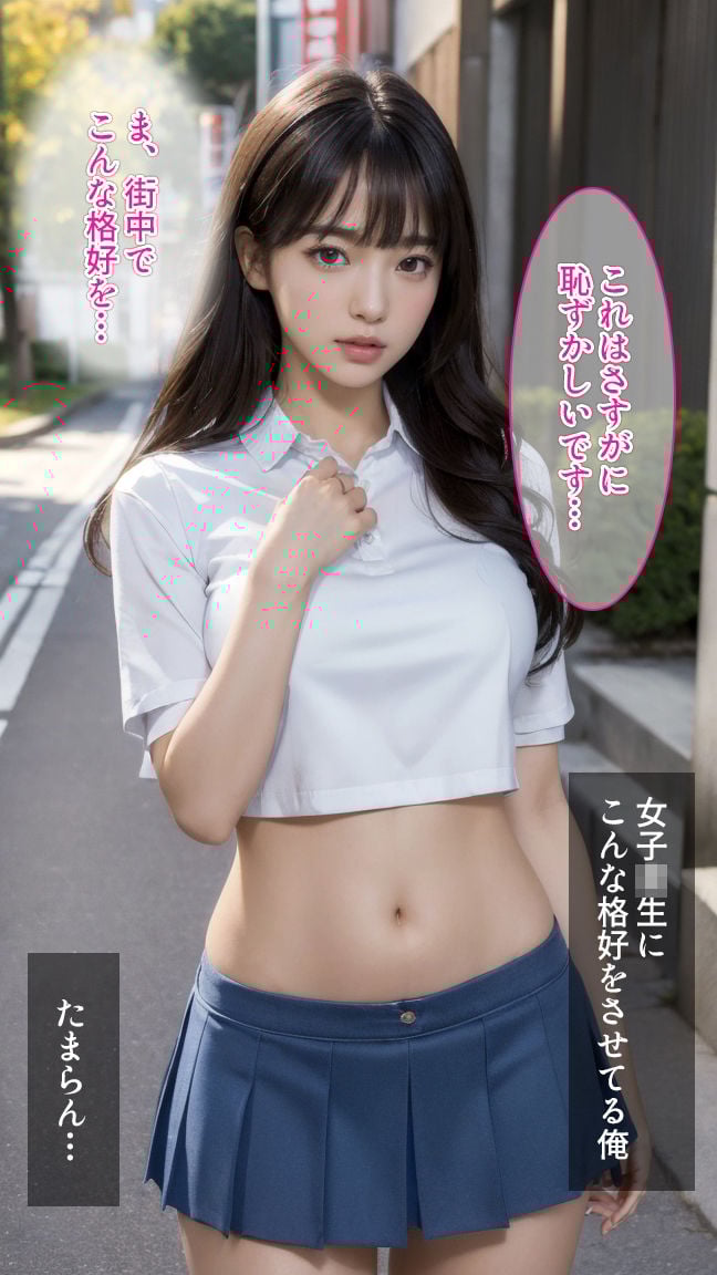 セリフ付着エロ・JKを騙して撮影会!