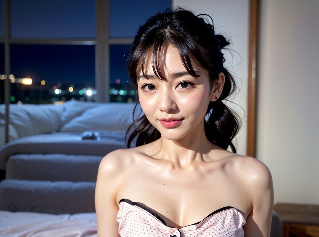 パジャマ姿の彼女【初めてのお泊り】