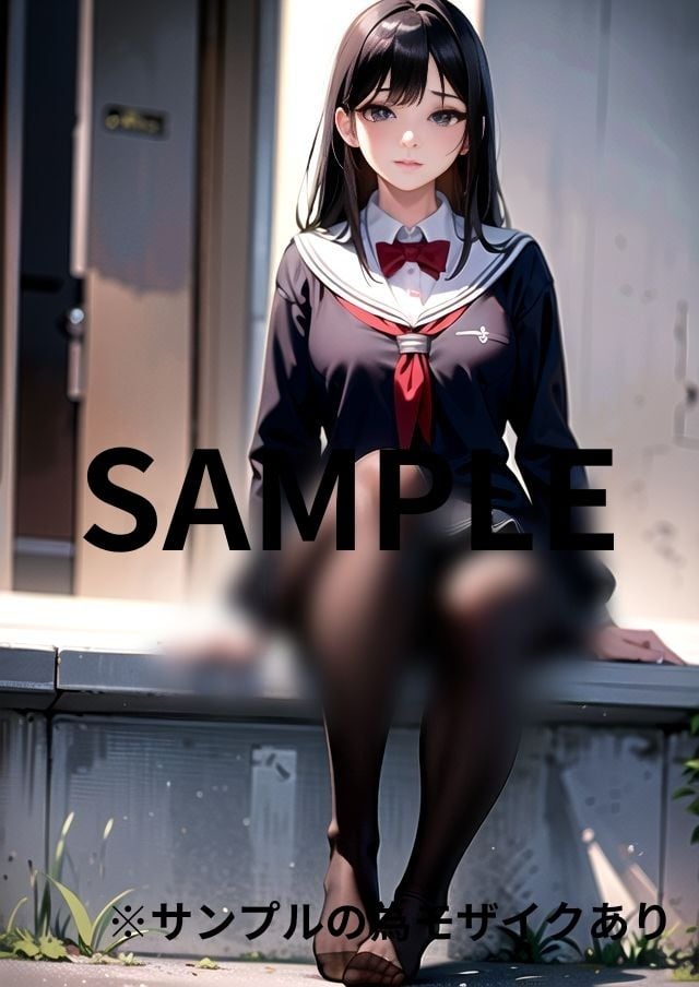 黒パンストJK