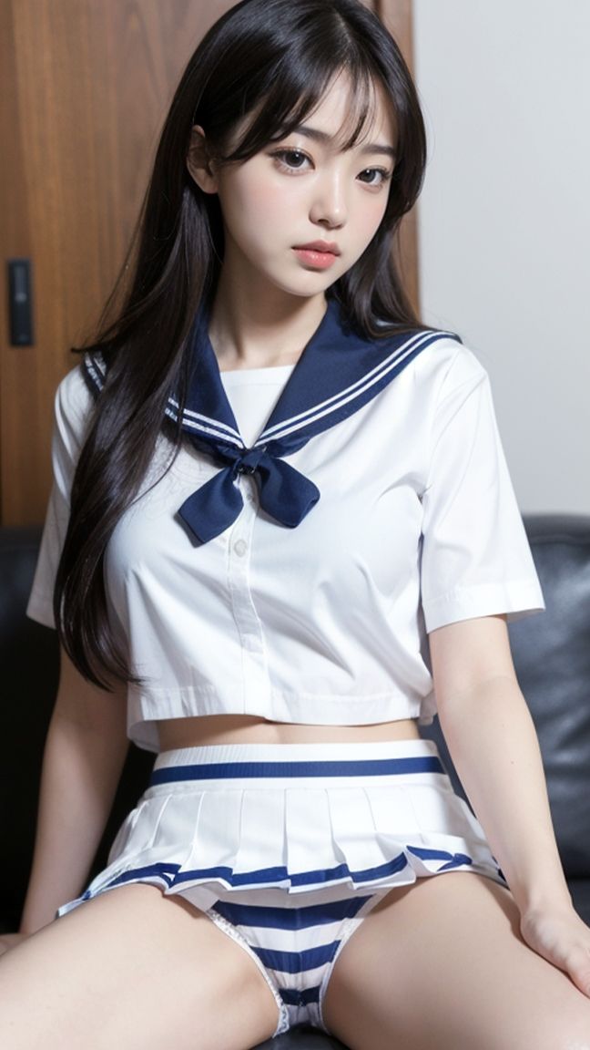 超高クオリティ！着エロセーラー服！制服女子コスプレ