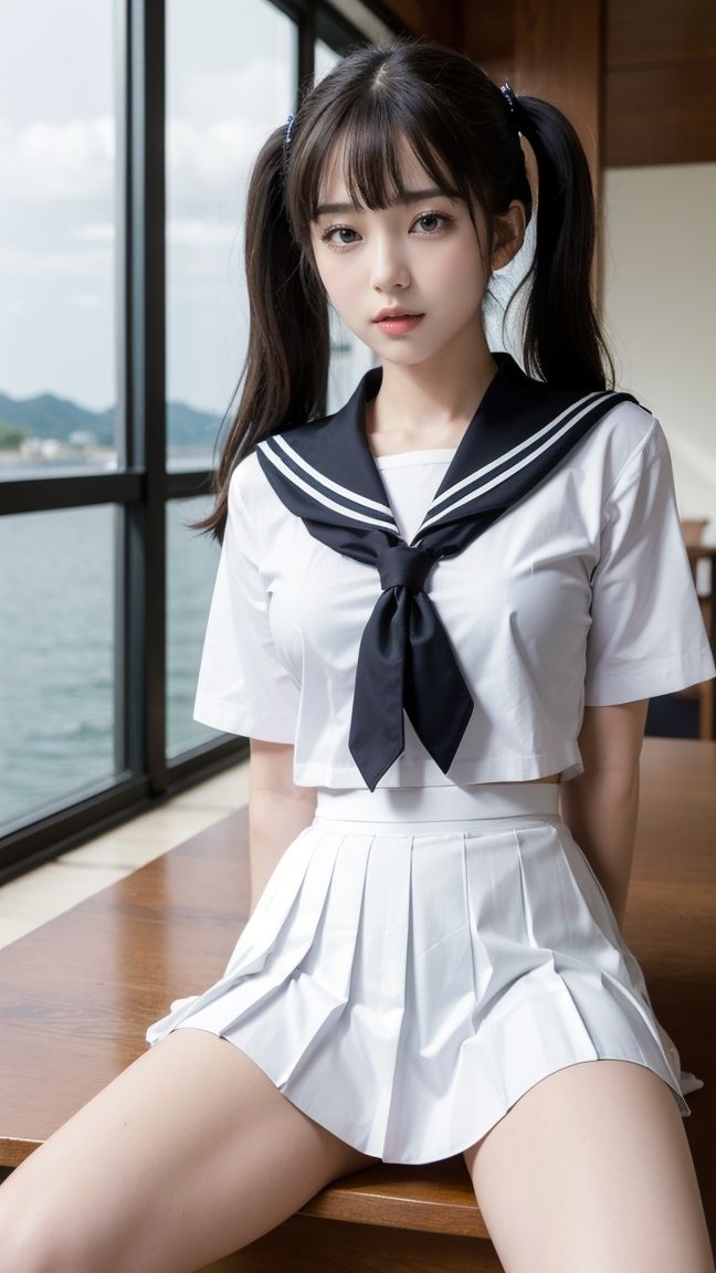 超高クオリティ！着エロセーラー服！制服女子コスプレ