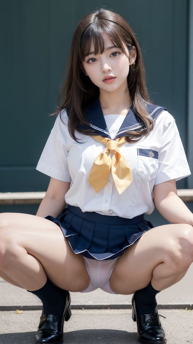 超高クオリティ！着エロセーラー服！制服女子コスプレ