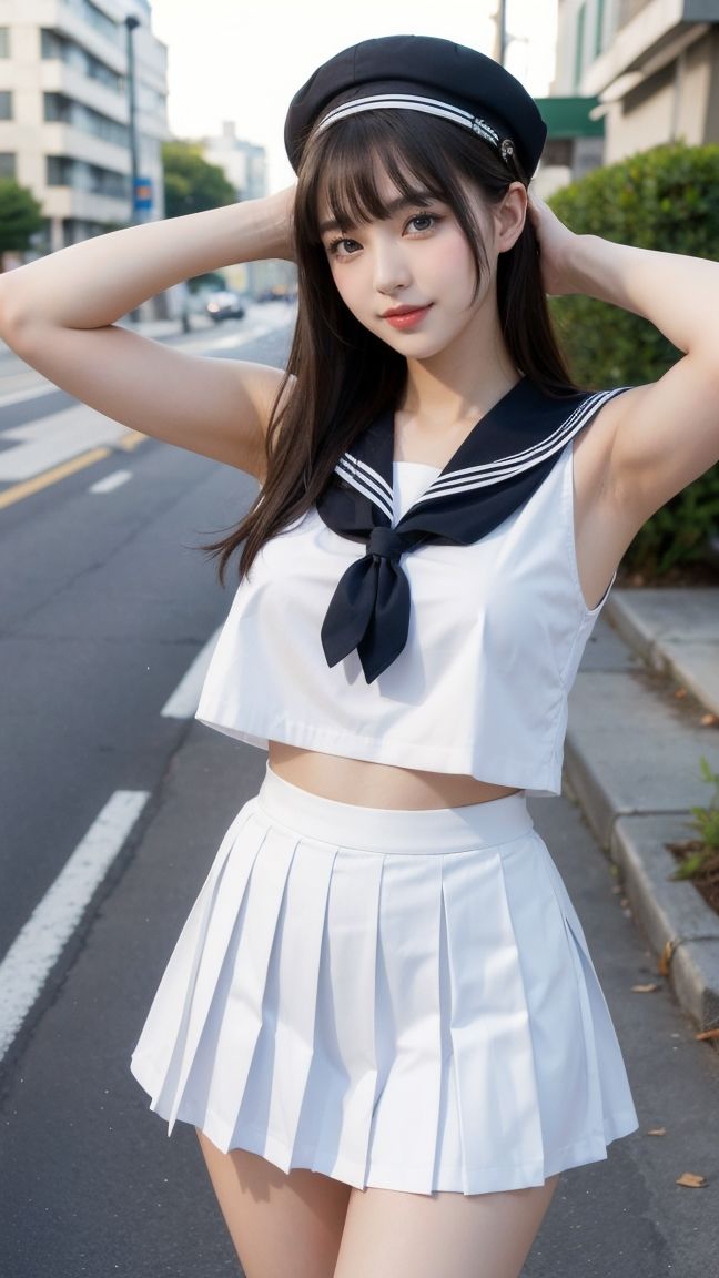 超高クオリティ！着エロセーラー服！制服女子コスプレ