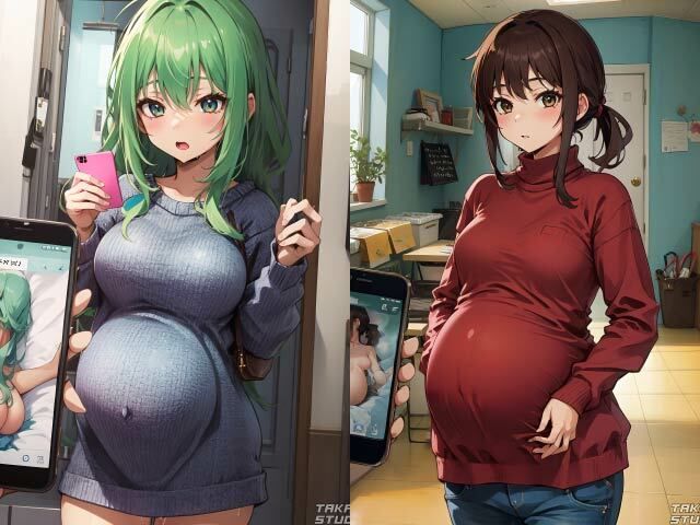 ［NTR］ボテ腹の妻がSNS浮気をしてるかもしれない［4K］