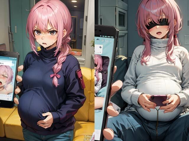 ［NTR］ボテ腹の妻がSNS浮気をしてるかもしれない［4K］