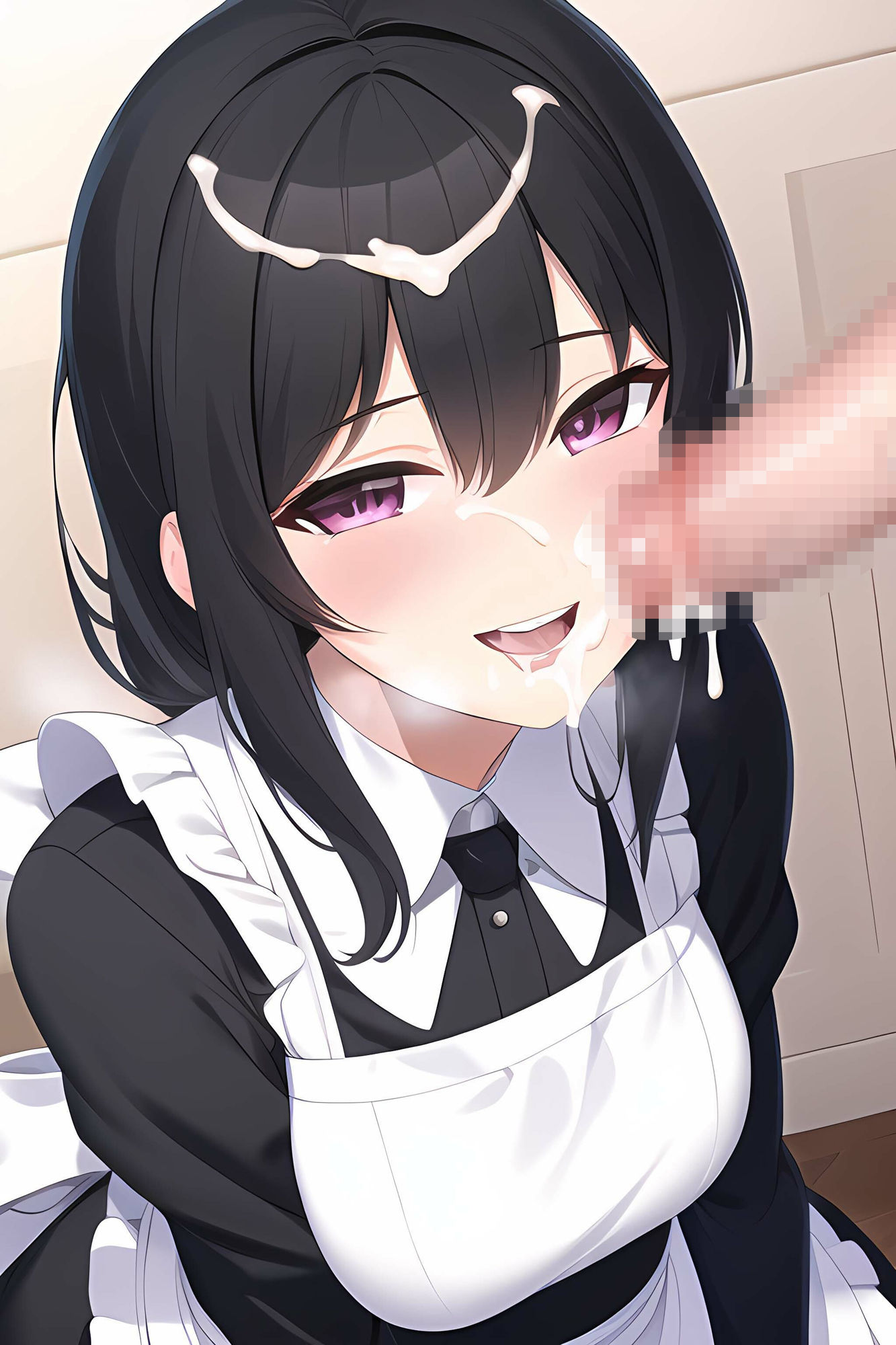 黒髪メイドのご奉仕えっち2