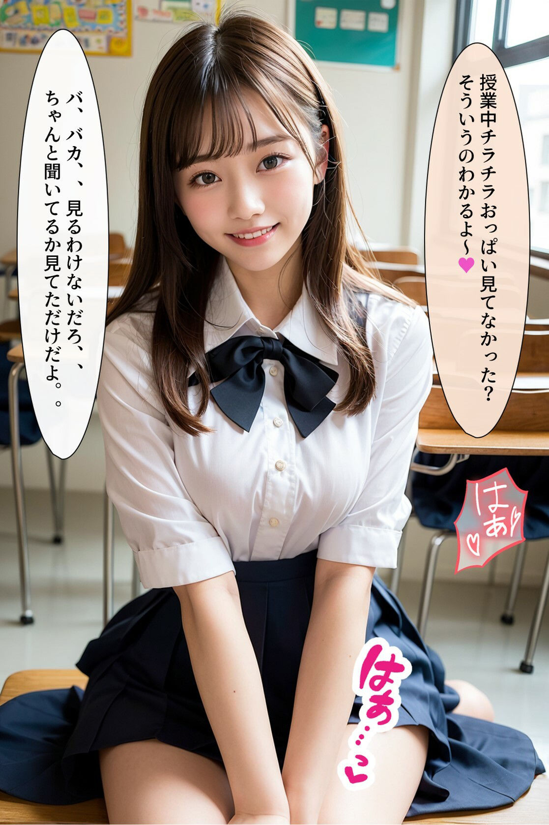 教え子の女子〇生たちに誘惑され我慢できずに射精しまくった件