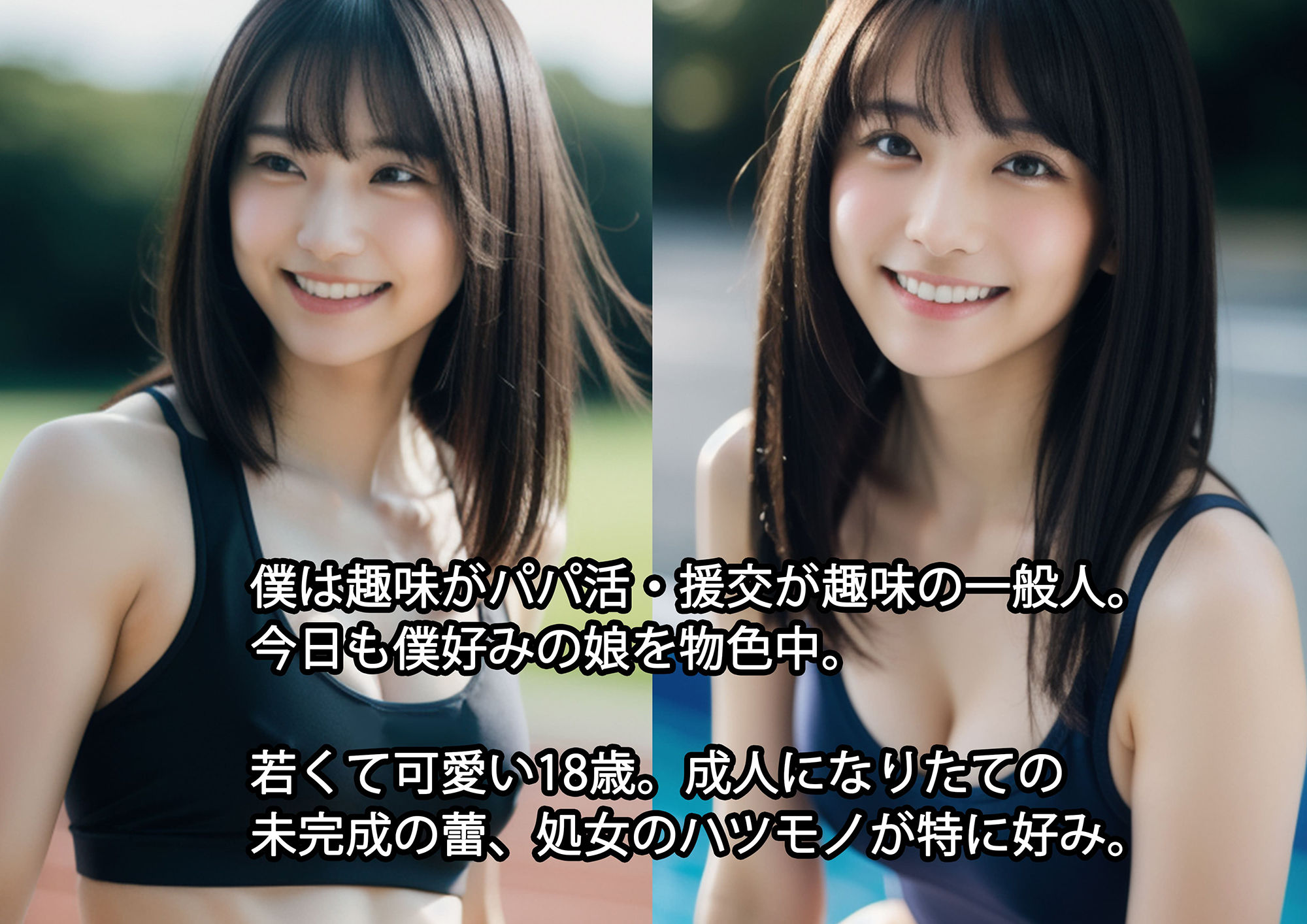 18歳の制服美少女、初めてのパパ活・援交 〜僕の、遅すぎた青春 そして成人同士の純愛〜