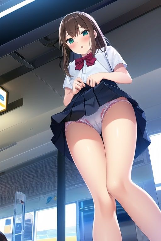 パンチラ盗撮！美少女JKのスカートの中・痴女たくしあげ女子がまんすじ開帳【500枚】