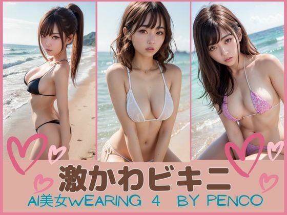AI美女wearing〜シリーズ4〜激かわビキニ 検査済japanese日本人 美人 美少女 ビキニ 水着 ビーチ グラビア写真集 アイドル 可愛い 激カワ 非エロ 巨乳 並乳 むちむち スポーツ コスプレ AI生成