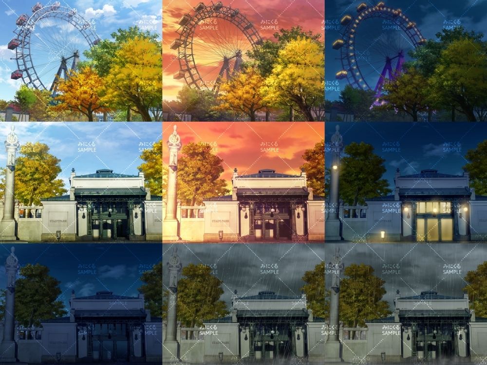 みにくる背景CG素材集『ヨーロッパ風編』part02-秋-