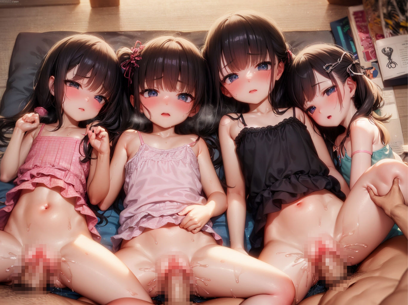 ロ〇っ子 乱交エッチ♪