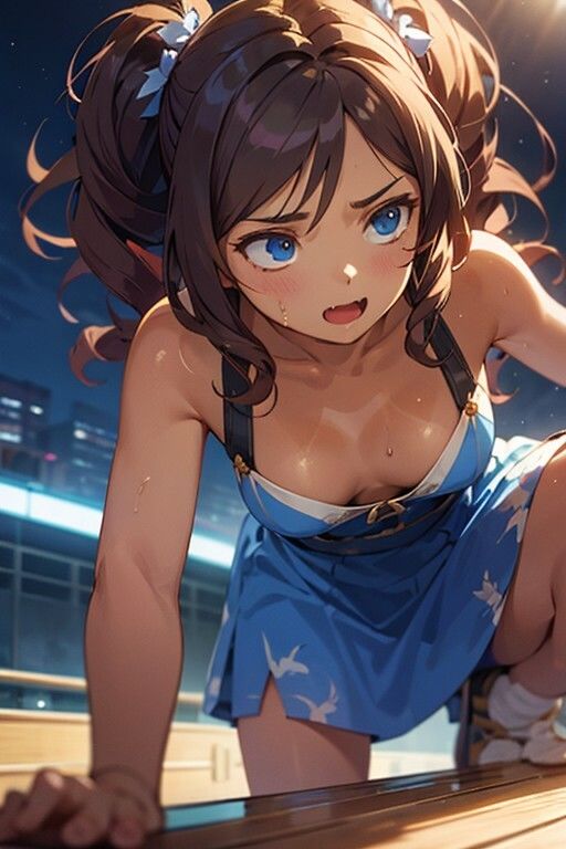 貧乳美女図鑑「しゃがみ のち 四つん這い ときどき 巨乳」