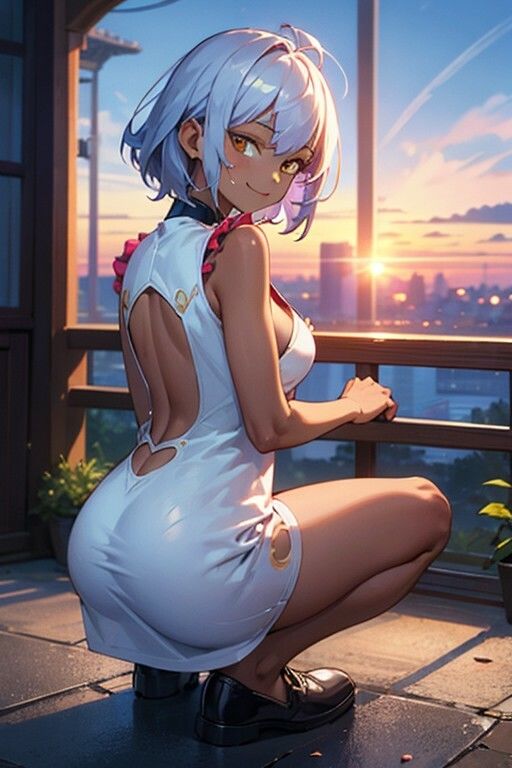 貧乳美女図鑑「しゃがみ のち 四つん這い ときどき 巨乳」
