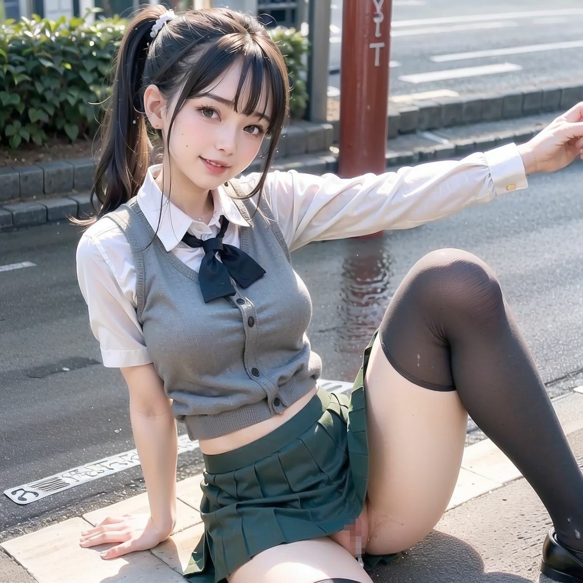 女子校生たちの野外露出記録1