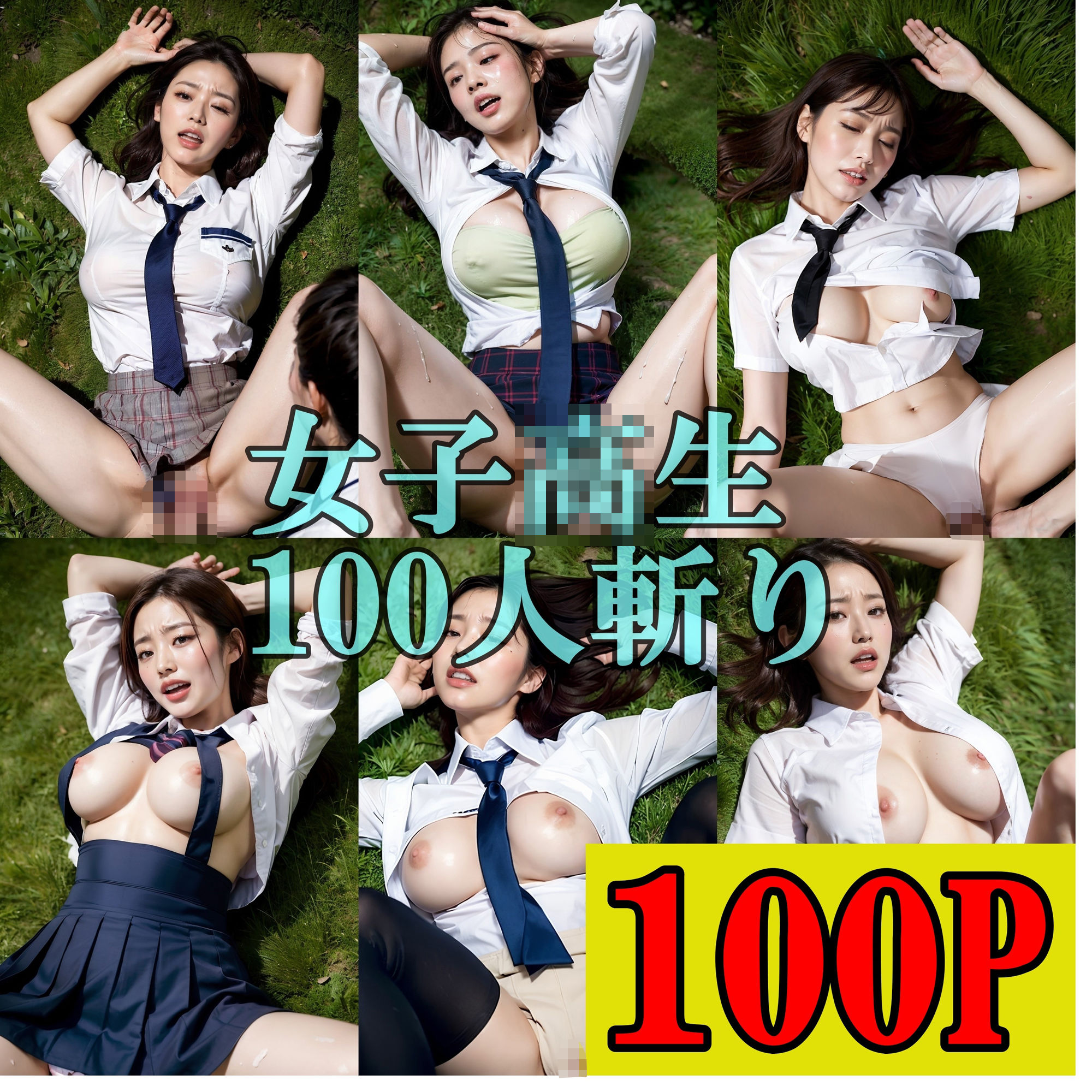 女子校生100人を無理やりS〇Xする バレー部員50人も!! 286P(特典画像含め)