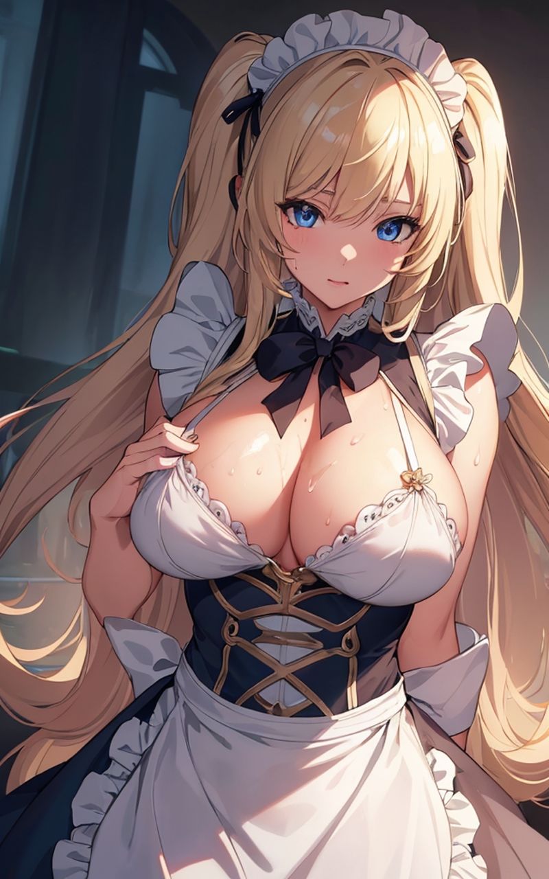 美少女 金髪ツインテメイド